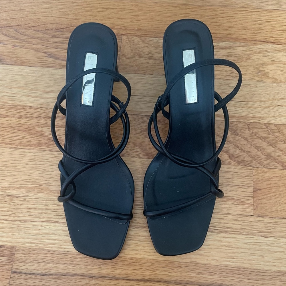 Petal & Pup Black Heeled Sandals